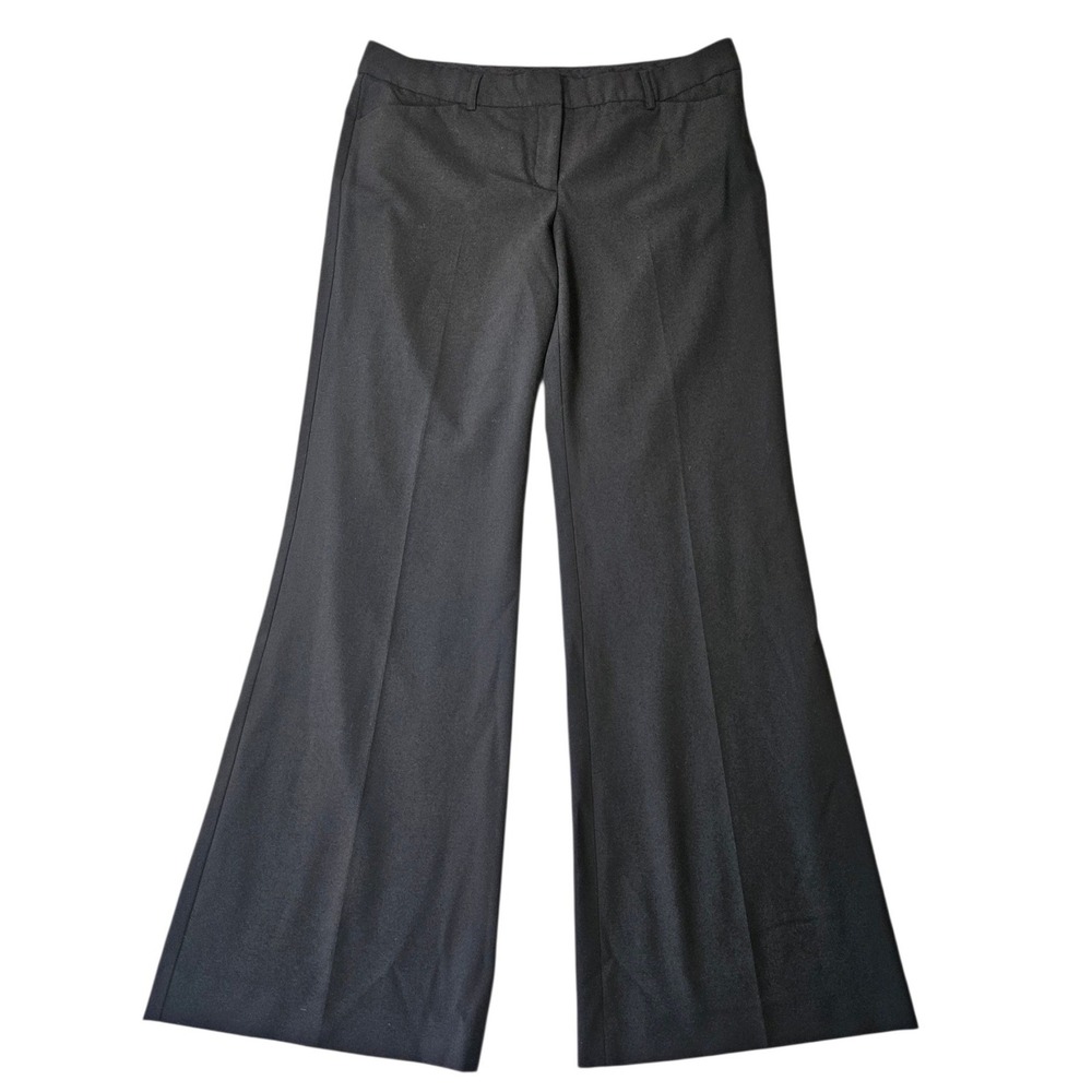 Express Design Studio The Editor Wide Leg Trousers Black Size 12R Y2K Vintage